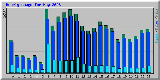 Hourly usage for May 2026