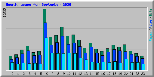 Hourly usage for September 2026
