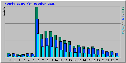Hourly usage for October 2026